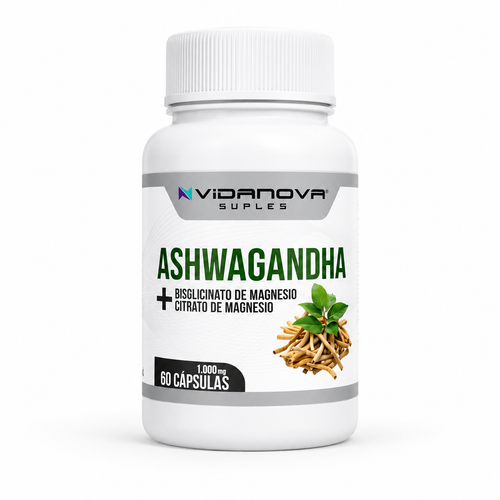 Ashwagandha + Magnesio 1000mg 60 CAPS